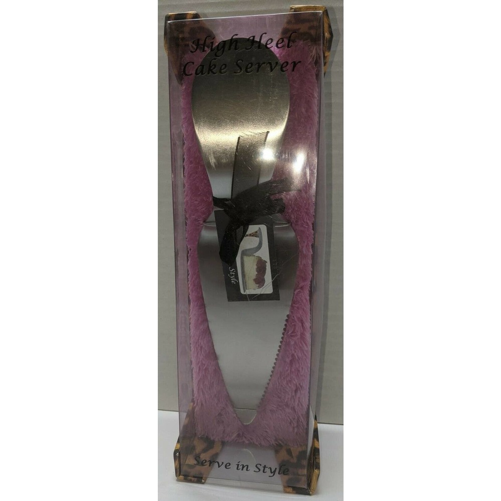 High Heel Cake Server Leopard Print Party Celebrate Fun Wild Eye Designs